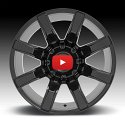 Fuel Block D750 Matte Black Custom Truck Wheels Rims 5
